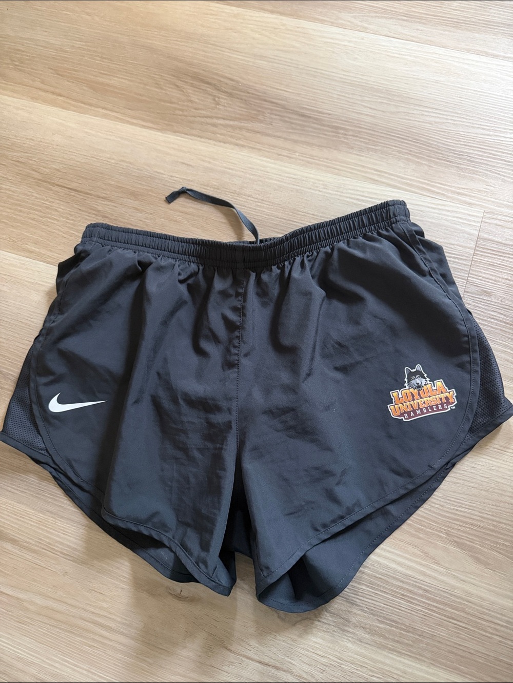 Nike Women’s Black Loyola University Athletic Shorts with Logo